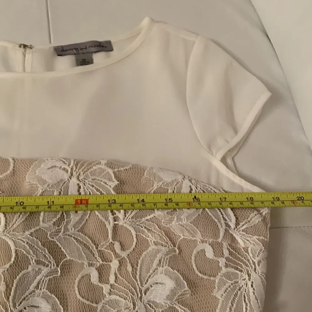 Danny & Nicole Floral Lace Flare Dress Size 10